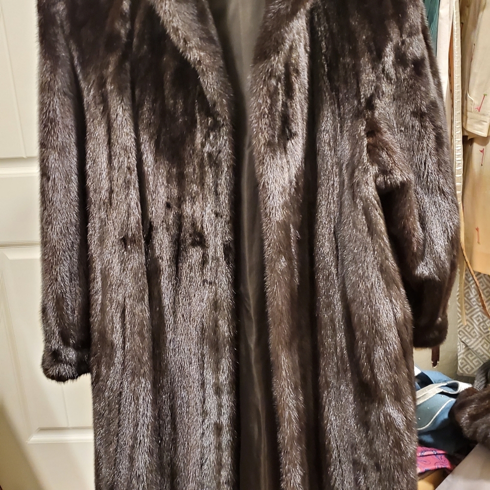 Full length mink coat